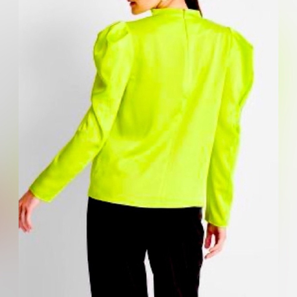 NWT! FUTURE COLLECTIVE NEON PUFF LONG SLEEVE TOP! Kahlana Barfield collab.